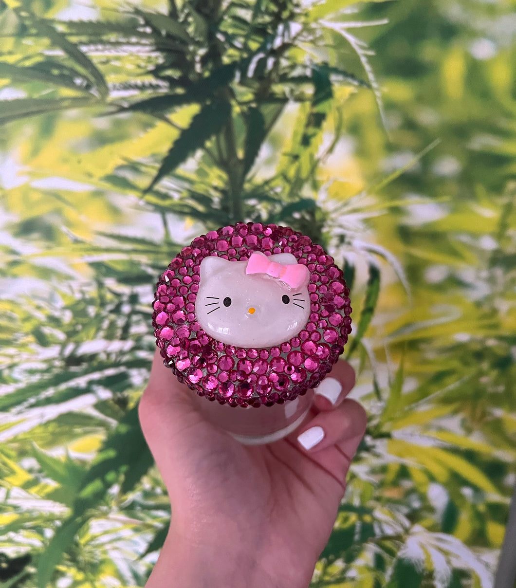 Bling Hello Kitty stash jar (Hot Pink)