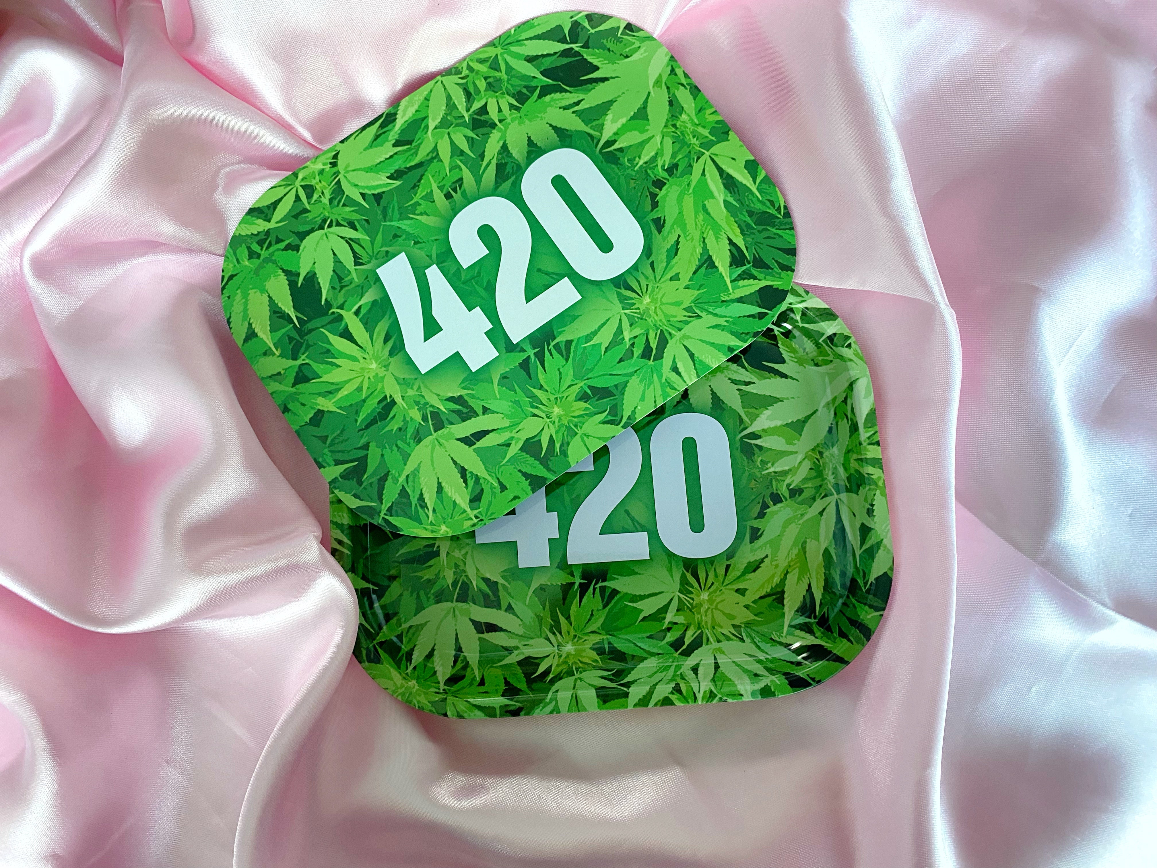 LARGE) 420 ROLLING TRAY W/ LID – Canna Style